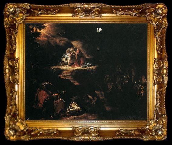 framed  Orazio Borgianni Christ in the Garden of Gethsemane, ta009-2